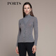 PORTS寶姿女裝秋冬新款高領(lǐng)長(cháng)袖毛衣LM9K468NZH001 深灰 L