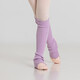 sansha 三沙兒童針織護腿套 女童秋冬跳舞訓練保暖芭蕾舞蹈襪套67BB1006 淺紫 L-XL 