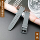 適用于斯沃琪Swatch SUSB401 SUSW402 SUSN401 SUSR401硅膠表帶男女 灰色 20mm