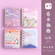 【全網(wǎng)低價】洧宜 4本裝a7線圈小筆記本子口袋記事本隨身便攜式迷你筆記本幼兒園開學(xué)禮物4本640頁 春日桃繪