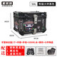 星騎俠裂行pcx160摩托車尾箱uy125uu鋁合金尾箱巧格i電動車小牛n1后備箱 50L熊貓大師黑+內(nèi)襯+快拆碳鋼