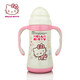 Hello Kitty凱蒂貓保溫杯嬰兒童吸管杯喝奶女寶寶水瓶316不銹鋼雙蓋兩用奶瓶 300ml/白色吸管杯/（翻蓋款）