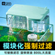 YEE小型魚缸過濾器循環(huán)水泵外置滴流盒凈水壁掛過濾制氧一體機 3W綠波過濾器+200g培菌石英球+過濾白棉