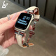 適用apple watch表帶s11/s10真皮復古凱旋門女iwatchs9蘋果手表87 【雙面真皮】米白色 適用iwatch s11/S10【42mm】表帶