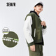 森馬森馬外套男春秋季新款原宿風(fēng)棒球夾克男士字母圖案休閑學(xué)院上衣 綠色調0144 170/88A/M