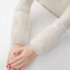 雙層蕾絲袖套韓版學(xué)生防污刺繡護袖短款繡花冬季羽絨服女可愛(ài)袖頭 2雙【米白色】方便換洗.