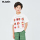 M.Latin/馬拉丁商場(chǎng)同款兒童短袖夏裝新款蘋(píng)果印花透氣T恤