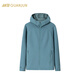 安踏冠軍戶(hù)外 秋季Polartec加絨針織徒步連帽運動(dòng)外套男152440709 燕山藍-4 XL (男180)