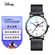 迪士尼（Disney）手表男款男士男孩青少年初高中兒童小學(xué)生考試石英腕表夜光防水 米奇款白色-皮帶款