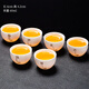 靜瓷齋羊脂玉白瓷功夫茶杯10只裝小杯子喝茶待客專(zhuān)用陶瓷6個(gè)品茗杯定制 (禪靜悟道福修)混搭福滿(mǎn)杯6個(gè) 200mL以下