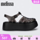 Melissa（梅丽莎）【赵露思同款】23年时尚编织厚底女士罗马凉鞋33556 黑色 6（37码）