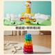 卡爾貝比嬰幼兒轉轉樂(lè )餐椅吸盤(pán)玩具+彩虹轉轉樂(lè )疊疊樂(lè )彩色6輪