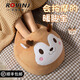 Rovinj按摩暖腳寶保暖暖腳神器充電暖寶寶情人節(jié)禮物送女友生日禮物女生 棕鹿按摩暖腳寶【充電款】