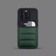 萌續(xù)適用蘋果16promax羽絨服潮牌北面iPhone15ProMax手機(jī)殼拼色14Pro蘋果13情侶12填充絨11秋冬 羽絨服 北面 黑拼曼巴綠 iPhone13