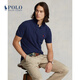 Polo Ralph Lauren 拉夫勞倫男裝 經(jīng)典款修身網(wǎng)眼布短袖網(wǎng)球衫RL13503 400-藍色 L
