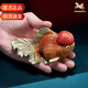 銅師傅魚年年有余擺件《鴻運天成》銅工藝品獅子頭金魚創(chuàng)意禮品送客戶 鴻運天成（小號）
