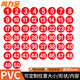 尚力金 防水PVC號碼貼 直徑5cm數字貼紙編號餐桌號活動(dòng)序號1到50