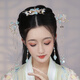 寶夏悅 漢服頭飾古風(fēng)發(fā)簪子套裝流蘇步搖兒童盤發(fā)超仙氣古裝發(fā)飾發(fā)釵全套配飾品女 青城（耳夾款） 精美禮盒裝