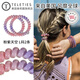 TELETIES美國(guó)進(jìn)口電話線發(fā)圈頭飾發(fā)繩L大號(hào)頭繩泰莉圈TT圈扎頭發(fā)七夕禮物 【粉紫天空】L-305（2條）
