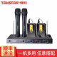 得勝（TAKSTAR） TC4R無(wú)線(xiàn)話(huà)筒一拖四會(huì )議麥克風(fēng) 鵝頸手持領(lǐng)夾家庭ktv話(huà)筒舞臺演出主持演講 主機+2手持+2領(lǐng)夾