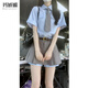 瑪嬌媚（Majiaomei）學(xué)院風(fēng)連衣裙套裝女裝2025年新款夏裝小個(gè)子穿搭襯衣jk制服裙子女 套裝 M