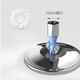 貝凈潔不銹鋼旋轉拖把盤(pán)配件吸盤(pán)拖帕通用替換配件圓盤(pán)托盤(pán)墩布頭拖把頭 藍 ·22mm接口+1布頭