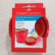 輝柏嘉（Faber-castell） 德國輝柏嘉洗筆桶可伸縮水杯洗筆畫筆筒 可折疊水桶涮筆筒1815 紅色-水杯