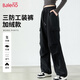 班尼路（Baleno）軟殼工裝褲女2025年春秋季時(shí)尚感簡(jiǎn)約戶外通勤運(yùn)動(dòng)休閑百搭風(fēng)長(zhǎng)褲