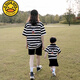 G.DUCKKIDS小黃鴨不一樣的親子裝2025夏季一家三口炸街短袖t恤母子母女裝高 米奇套裝 170 大人M