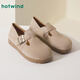 熱風(fēng)（Hotwind）復古勃肯鞋春季新款女士平底兩穿單鞋百搭休閑厚底女鞋 09灰色 37 235mm