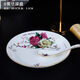 厚秀堂骨瓷餐具套裝碗碟景德鎮(zhèn)陶瓷描金邊家用歐式小清新簡約碗盤子組合 8英寸深盤【2個】雕金玫瑰
