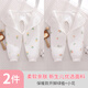 小三月3個月新生嬰兒開襠褲純棉A類三層空氣夾棉6男9女寶寶秋冬保暖褲 A-K083綠植+小花 73cm建議14-19斤