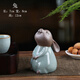 康樂品 哥窯茶寵擺件 開片可養(yǎng)十二生肖手工茶玩迷你可愛茶臺(tái)創(chuàng)意擺件 哥窯十二生肖茶寵-兔