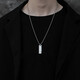 BJYL免費(fèi)刻字項(xiàng)鏈男士潮牌吊墜簡約時(shí)尚鎖骨鏈男生高街配飾學(xué)生日禮物