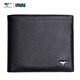 七匹狼錢(qián)包 頭層牛皮男士短款頭層牛皮錢(qián)夾韓版潮商務(wù)豎款 男皮夾 黑色橫款