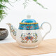 金嵐玉骨瓷花茶壺泡瓷茶壺小壺沏茶壺涼水壺單壺小號(hào)家用水具 琺瑯彩-玉蘭壺1個(gè) 800ml