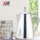 三洽（SANQIA） 不銹鋼冷水壺茶壺泡茶壺加厚歐式頁(yè)蝶蓋 家庭酒店茶樓飯店適用 短嘴連蓋 1750ml