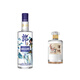 郎 順品郎 藍(lán)順慶余年（聯(lián)名款）45度480ml 1瓶+洋河小飛天敦煌文化 52度 500mL 1瓶 川酒蘇酒組合