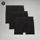 lululemon丨AIM 男士四角褲 *3 條裝 速干 芯吸  LM9AMTS 黑/黑/黑 L