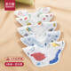 圣貝恩（sepeon）口水巾嬰兒圍嘴寶寶紗布新生兒防吐奶圍兜360度旋轉防水用品 5條裝【建議0-3歲】卡拉夢(mèng)境 26*28cm