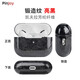 PinJoy蘋果AirPodsPro2代凱夫拉保護(hù)套airpods4代碳纖維耳機(jī)殼airpods二代無線耳機(jī)套高檔商務(wù)黑色男 【亮黑】鍛造紋 AirPods pro 二代