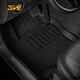 3W ACCESSORY適用TPE大眾高爾夫7/7.5gtiRline專用環(huán)保汽車腳墊+毯面