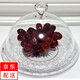 益馨榮塑料蛋糕罩 透明圓形甜點(diǎn)蛋糕托盤(pán)面包展示盤(pán) 品嘗水果試吃盤(pán)帶蓋 25CM果盤(pán)+26CM 亞克力蓋