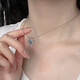 虔生緣逐夢(mèng)星河項(xiàng)鏈女溫柔氣質(zhì)輕奢鎖骨鏈簡(jiǎn)約掛飾百搭鎖骨鏈送閨蜜禮物 銀色星河月亮項(xiàng)鏈 禮盒包裝【送女友禮物】