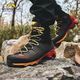 LA SPORTIVA戶(hù)外重裝徒步鞋 防滑耐磨 高幫防水登山鞋 Aequilibrium Trek 碳灰/黃 42