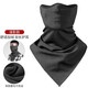 洛克兄弟抓絨保暖頭巾防風(fēng)面罩圍脖套騎行男女戶(hù)外摩托車(chē)冬季防寒 加絨防風(fēng)護耳面巾-諜影