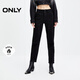 ONLY秋季加絨保暖高腰顯瘦小腳九分牛仔褲女|124449016 J09 深牛仔灰色 155/60A/XS
