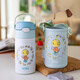 膳魔師（THERMOS）兒童保溫杯316食品級幼兒園寶寶吸管水杯手提便攜上學專用 藍色巧虎吸管杯 原裝杯套 350ml 350ml