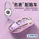 霞想本田鑰匙套CRV思域XRV雅閣汽車(chē)皓影URV型格殼英詩(shī)派扣艾力紳H適用 本田A款-3鍵【冰粉紫】+鑰匙扣