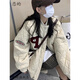 戀的棉服外套秋冬款女學(xué)生冬季衣服初中高中女生棉衣棒球服羽棉襖絨服 韓版加厚米白色 均碼（可備注碼數(shù)）